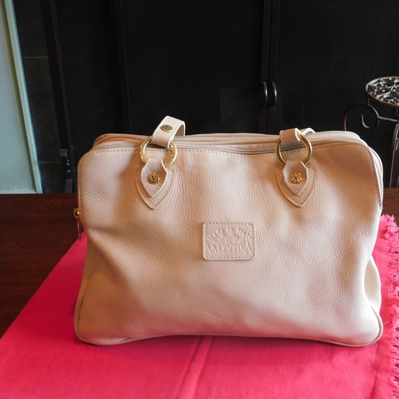 Valentina Handbags - Valentina Made In Italy Pink Leather Bag
